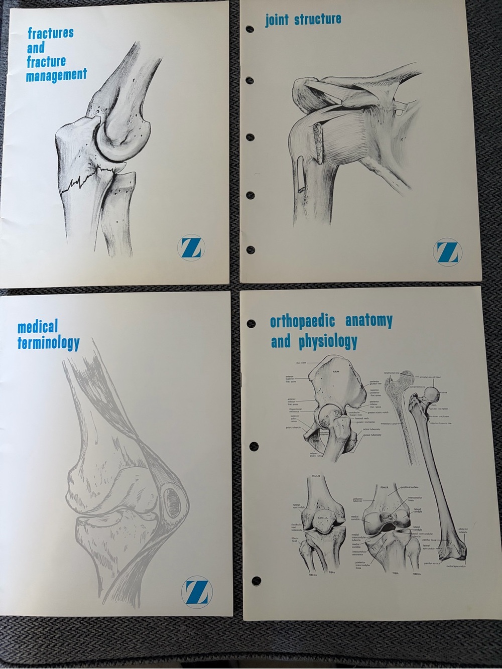 Vintage Set Of Four Zimmer Orthopaedic Educational Booklets